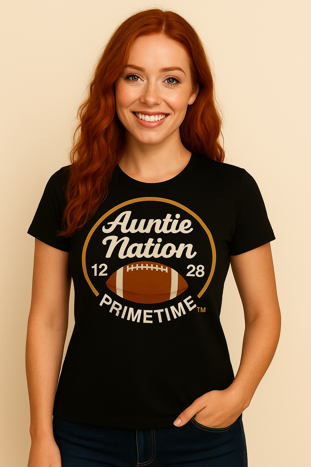 Official Auntie Nation Inaugural T-shirts Red/Brown (Limited Edition)