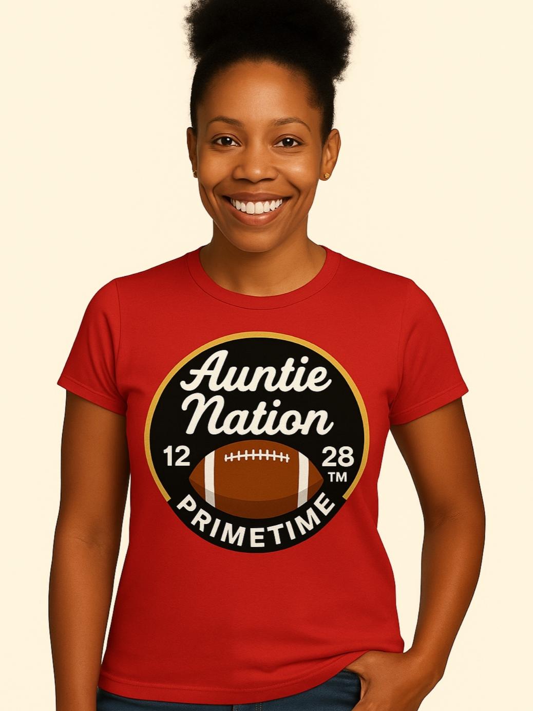 Official Auntie Nation Inaugural T-shirts Red/Brown (Limited Edition)