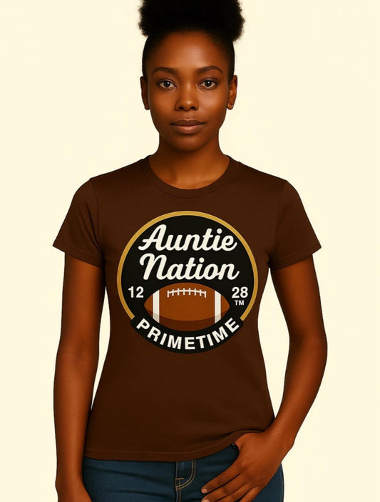 Official Auntie Nation Inaugural T-shirts Red/Brown (Limited Edition)